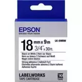 655012 Картридж EPSON с лентой LK-5WBW (повышенной адгезии 18 мм, Бел., Черн.)