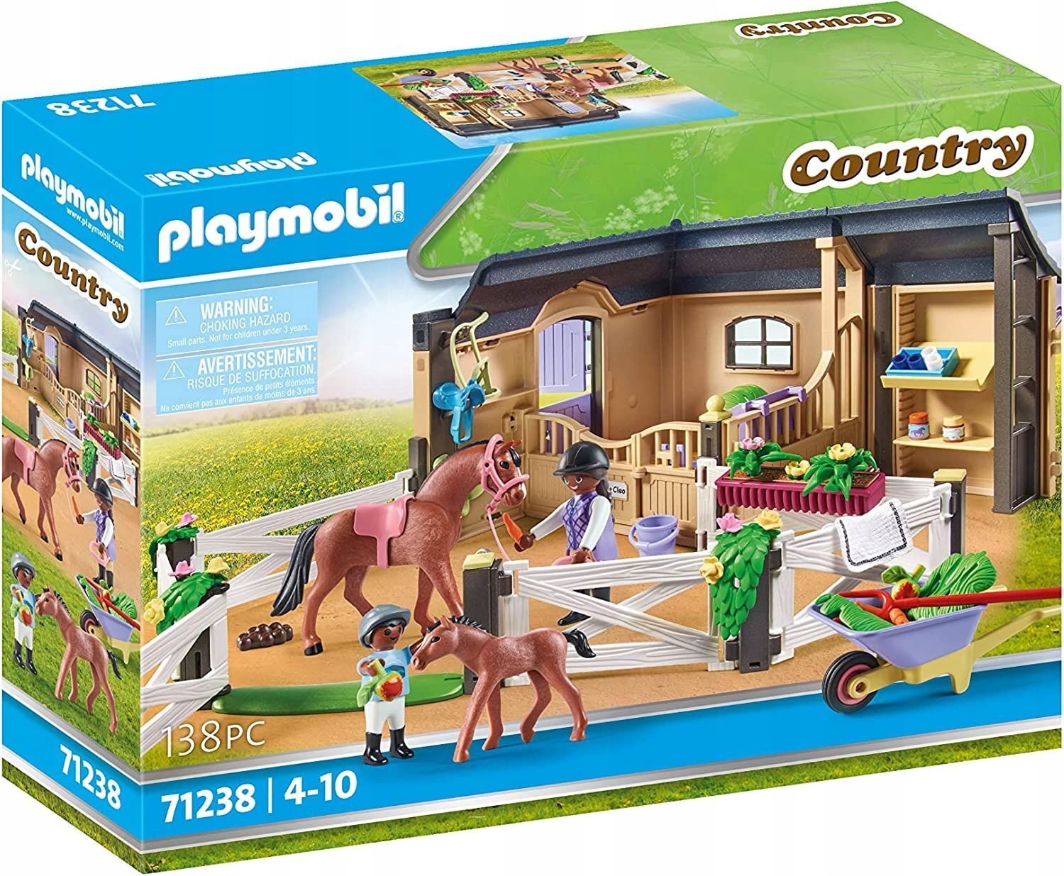 Конструктор Playmobil Country - Деревенская конюшня + аксессуары и фигурки  лошадей - Плеймобиль 71238 купить в Москве | Доставка по России.