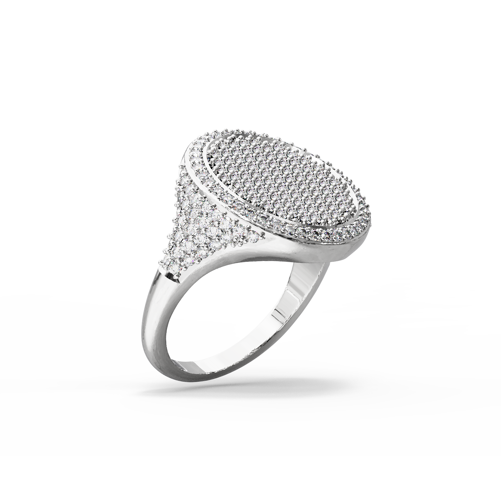 

Кольцо Signet Ring With Zirconites - Silver