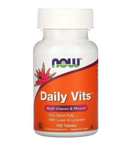 Now Foods
Daily Vits, мультивитамины и минералы, 100 таблеток