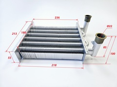 Теплообменник основной (24кВт) ELECTROLUX Quantum (TURBO) (арт. BI1562103)