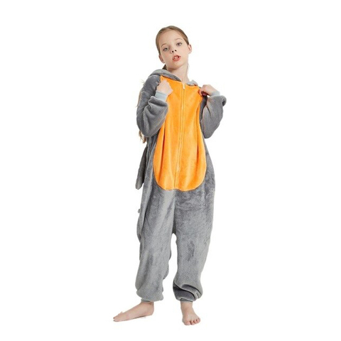 Серый летучий дракон детский