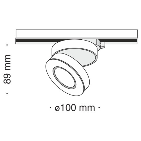 Трековый светильник Technical Magic TR006-1-12W3K-B4K
