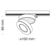 Трековый светильник Technical Magic TR006-1-12W3K-B4K
