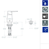 Ramon Soler SA1823 Смеситель для биде однорычажный встраиваемый Хром