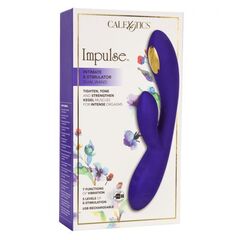 Фиолетовый вибратор с функцией электростимуляции Intimate E-Stimulator Dual Wand - 21,5 см. - 