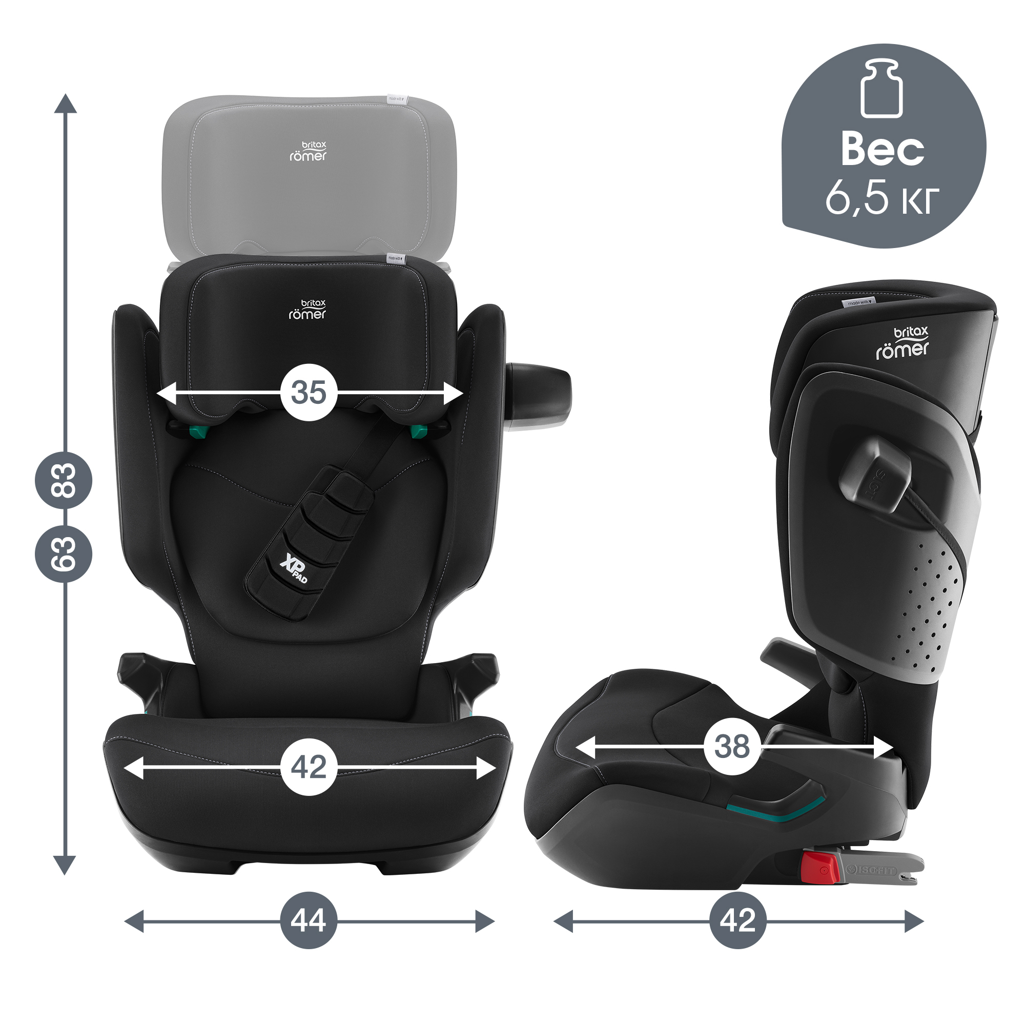 Britax Roemer KIDFIX PRO I-Size Classic, Space Black