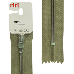 Молния пластиковая брючная неразъемная (Riri, пластик, Хаки тесьма 79912, 20)