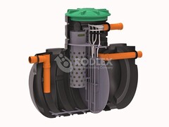 Станция биологической очистки BioBox Aero 5 Родлекс 2000 л./ 1250 л. в сутки / 5 чел. / самотечный сброс / компрессорный аэрация (2140x1160x1710см;122кг;) - арт.559790