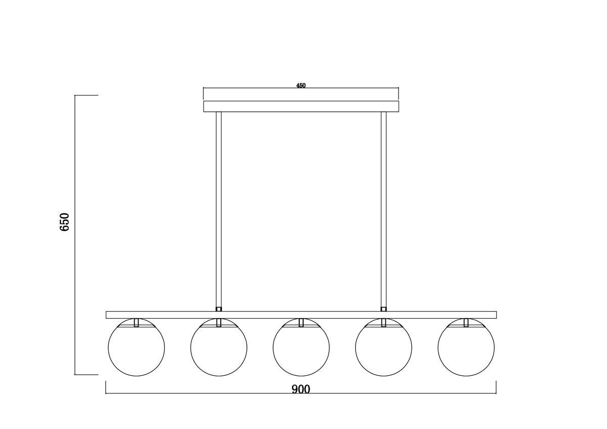 Подвесная люстра Freya Zing FR5199PL-05B