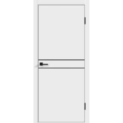 Купить Межкомнатная дверь ПЭТ Альтекс-3 белая кромка Al чёрная