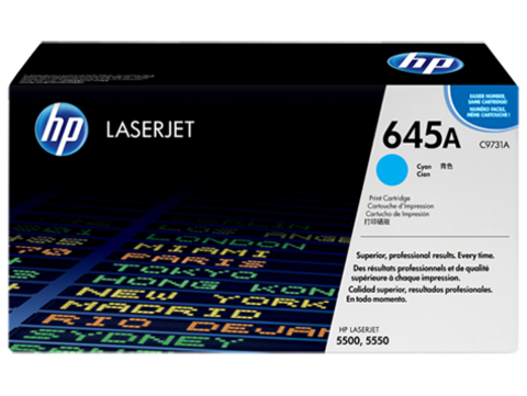 Картридж HP C9731A cyan - голубой тонер-картридж для принтеров HP Color LaserJet 5500/5500N/5500DN/5550/5550N/5550DN