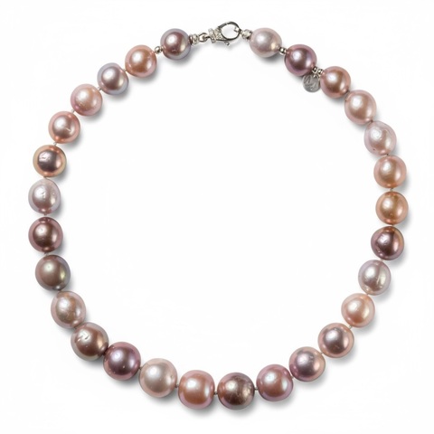 Ожерелье из розового жемчуга