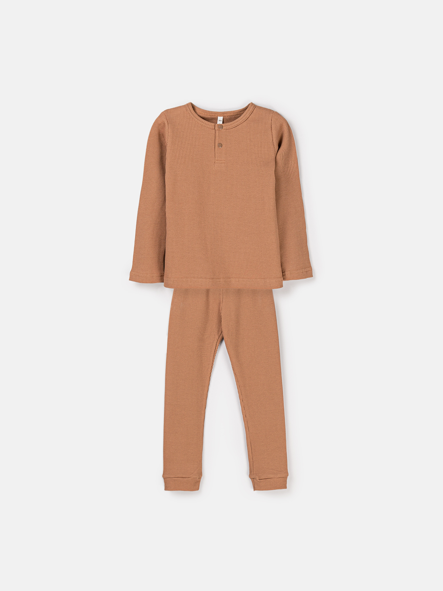 Пижама из вафельной ткани Песок 2299₽