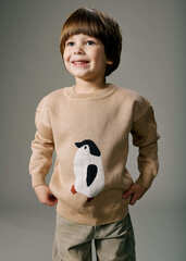 Джемпер вязаный (пингвин)