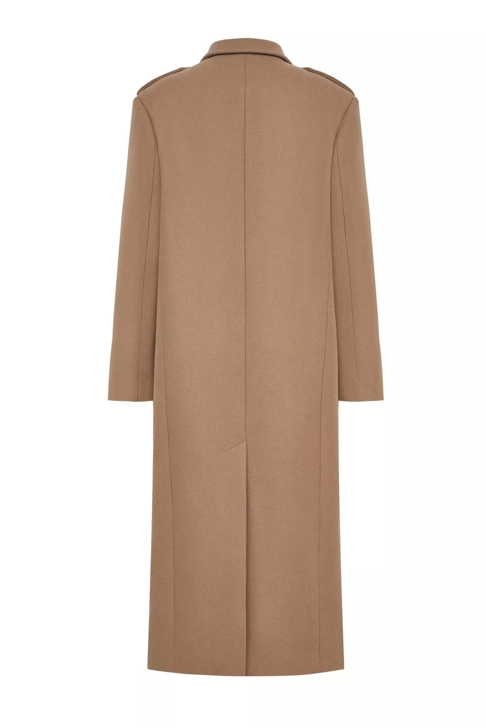 Пальто прямое, Бежевый