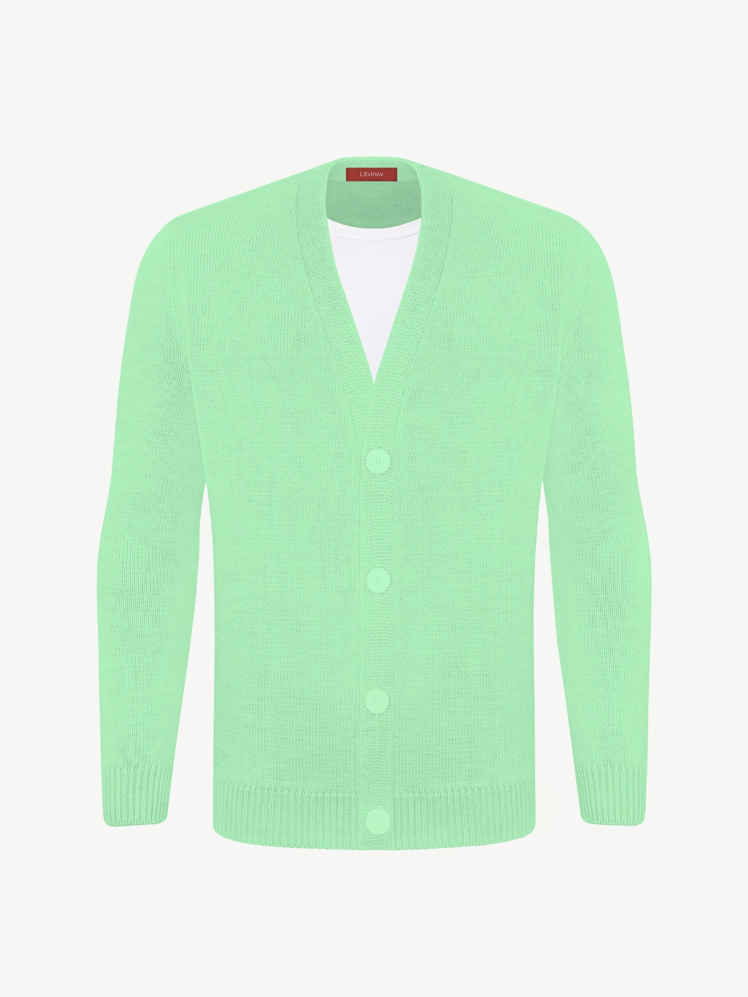 Кардиган с пуговицами из мягкой шерсти