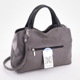 Сумка Саломея 483 мульти итальянский серо-черный