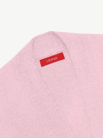 Кардиган с планкой из шелка