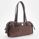 Сумка Саломея 2032 эко-замша шоколад