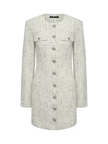 Твидовое платье мини DAN MARALEX