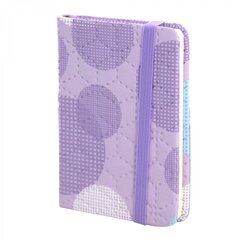 
          Записная книжка, А7, Alingar, 7БЦ, ПВХ, на резинке, клетка, 96 л., "Шары", сиреневый