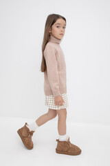 джемпер  для девочки  КВ 30147/ш/розовый беж