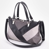 Сумка Саломея 595 мульти итальянский серо-черный