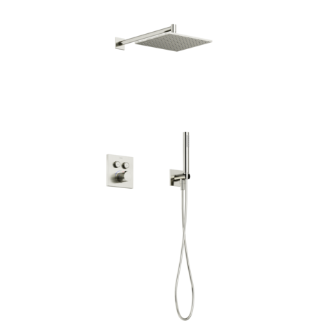 Sancos SC9022BN Душевой комплект с термостатом SANCOS Linn, с внутренней частью, брашированный никель, PVD покрытие, арт. SC9022BN