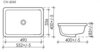 Ceramica Nova Element CN6045 Раковина встраиваемая, 55x40, цвет: белый