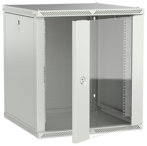 ITK LINEA W Шкаф 12U 600х600мм дверь стекло серый 2.0