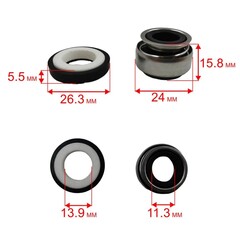 Сальник механический QUATTRO ELEMENTI Automatico 1001 Inox (910-218-014)