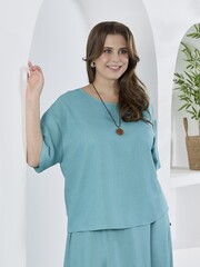Блузка Камео-4 Виотекс БИРЮЗОВЫЙ