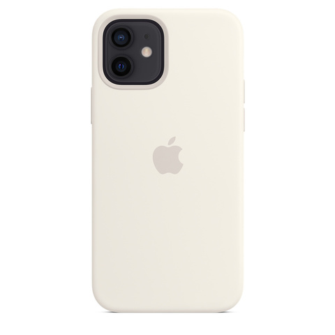 Apple Silicone Case на iPhone 12/12Pro (Белый)