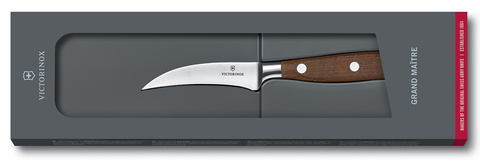 Нож кухонный Victorinox Grand Maitre (7.7300.08G) кованый лезв.80мм прямая заточка дерево подар.коробка