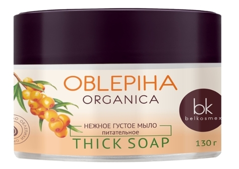 Oblepiha Organica Мыло густое нежное питательное 130г. BelKosmex