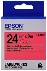 656004 Картридж EPSON с лентой (пастельная 24мм, Красн./Черн. для LW-700/900P)