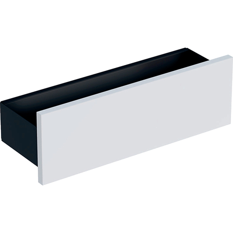 Настенная полка Geberit Smyle Square: B=45см, H=14.8см, T=15см, темно-серый / с порошковой окраской, матовый, белая / блестящая лакированная