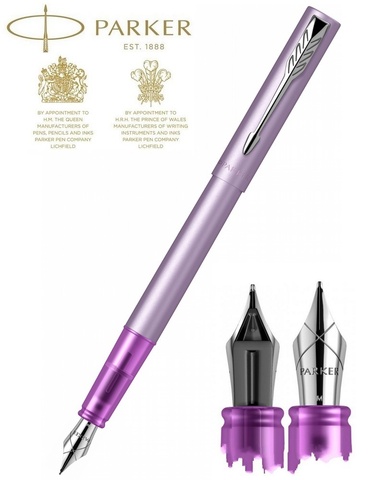 Ручка перьевая Parker Vector XL F21, Matte Lilac CT, F (2159763)