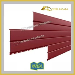 Сайдинг металлический L -Брус VikingMP-01- RALL 3011 Красно-коричневый, 0.45мм