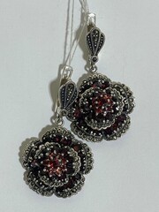 Коктейль (серьги из серебра)