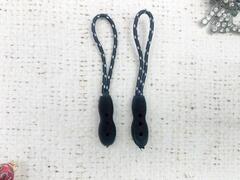 Пуллер, 6 см, чёрный в крапинку