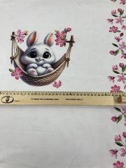 Кулирка с лайкрой Зайка купон 62см ш.180см пл.180г/м компакт Пенье