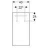Зеркало с подсветкой Geberit Renova Compact: B=40см, H=80см