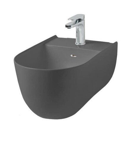 ArtCeram The One THB001 15 00 Биде, Artceram, The One, тип установки-подвесной, ширина, мм-350, глубина, мм-520, высота, мм-280, форма чаши-овальная, отверстия для смесителя-1, крепления в комплекте, цвет-grey olive