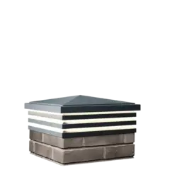 Колпак для забора BONA классический на 1,5 кирпича c подсветкой