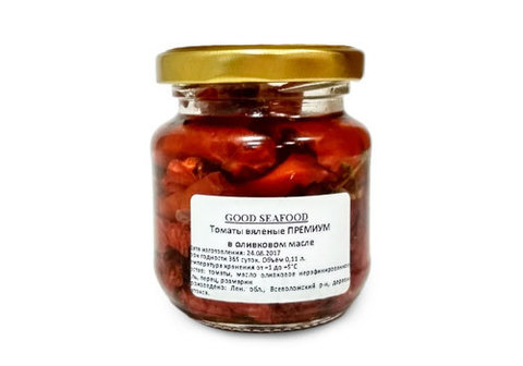 Помидоры вяленые фермерские "Премиум", 110мл