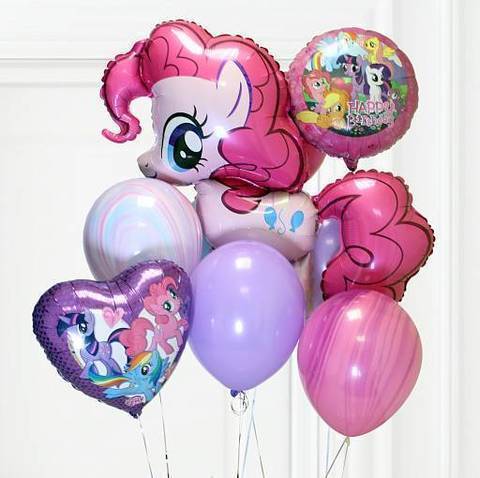 гелиевые шарики Май литл пони, шары для девочки, фольгированная фигура my little pony