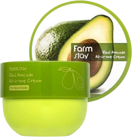 Farmstay Real Avocado All-In-One Cream Крем для лица антивозрастной с экстрактом авокадо