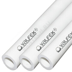 Труба PP-R белая Дн 75х6,8 Ру10 SDR11 Т<20С L=4м VALFEX 10103075 ..